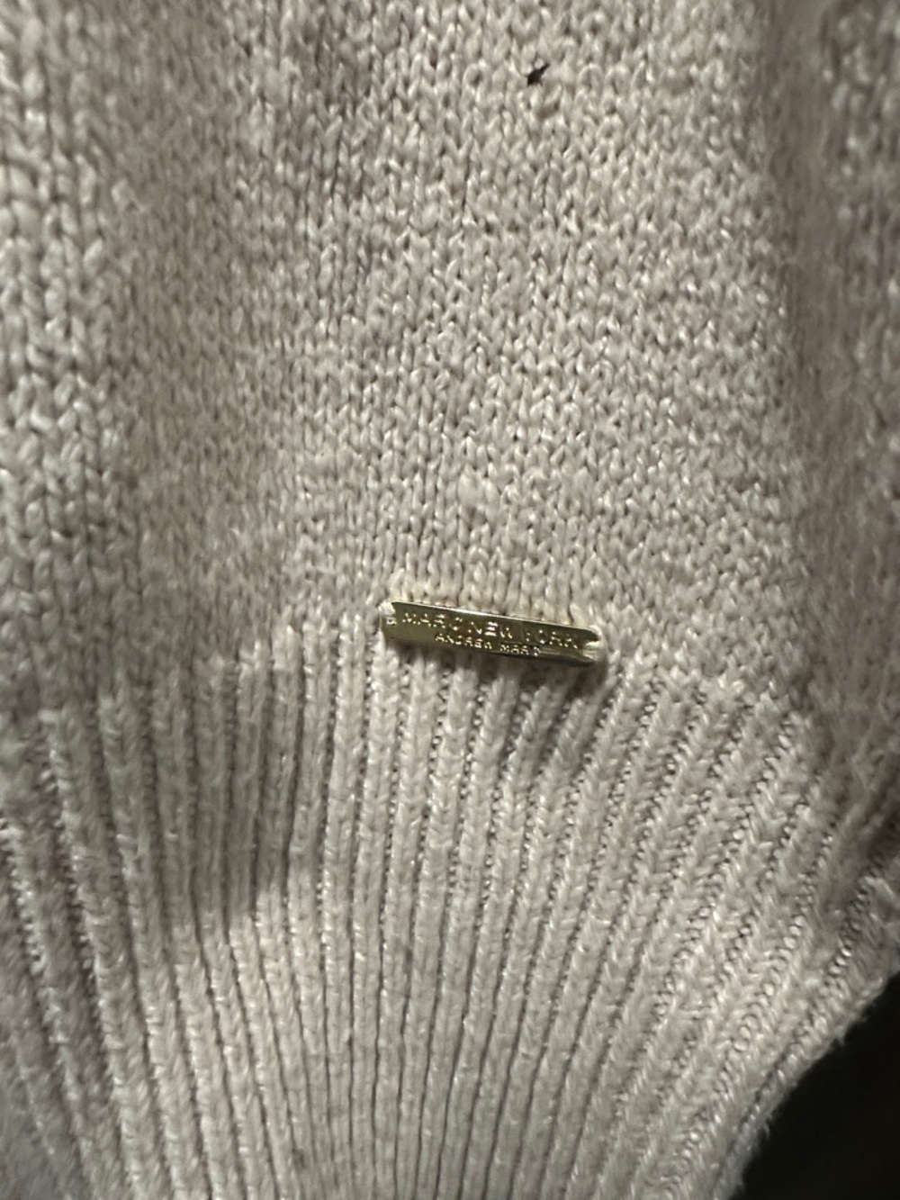Marc New York Light Pink Puff-Sleeve Crew Neck Sweater - Picture 3 of 5
